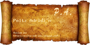 Peltz Adrián névjegykártya
