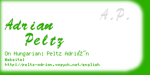 adrian peltz business card
